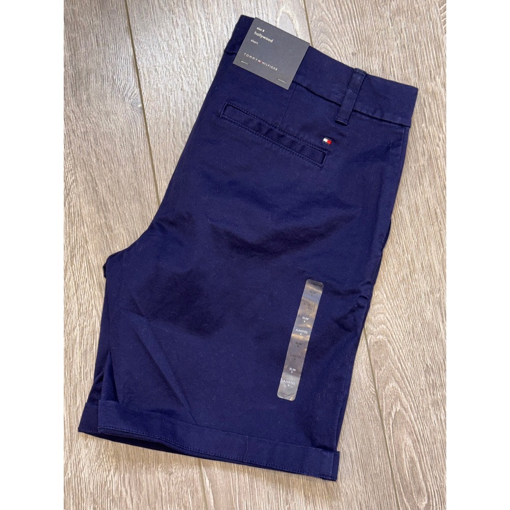 Tommy Hilfiger (NWT) Size 8 Hollywood Slim Fit Chino Shorts Casual Cotton Preppy